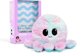 Happy Helpers Octopus by Relatable, Microwavable Heating Pad For Period Cramps, Cuddly Plushies, Great Gift Ideas for Loved Ones of All Ages, Includes 1 Lavender Scented Heating Pad Plushy