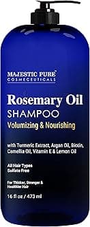 Majestic Pure Rosemary Shampoo, Sulfate Free with Pure Rosemary Essential Oil, Growth Promoting Anti Hair Loss for Men & Women - 16 fl oz