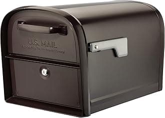 Architectural Mailboxes 6300RZ Oasis 360 Locking Parcel Mailbox with 2-Access Doors, X-Large, Rubbed Bronze