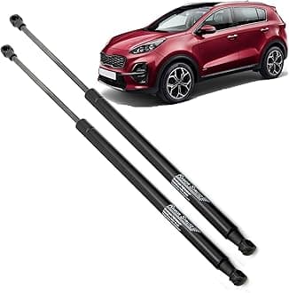 2x Tailgate Gas Struts Compatible with a Kia Sportage Mk4 QL, QLE 2015-2021. Tailgate Gas Springs Replacement for 81770F1000 and others.