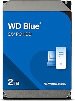 2TB Western Digital Blue 3.5 Inch Serial ATA 6Gbs 7200RPM 256MB Cache Internal Hard Drive