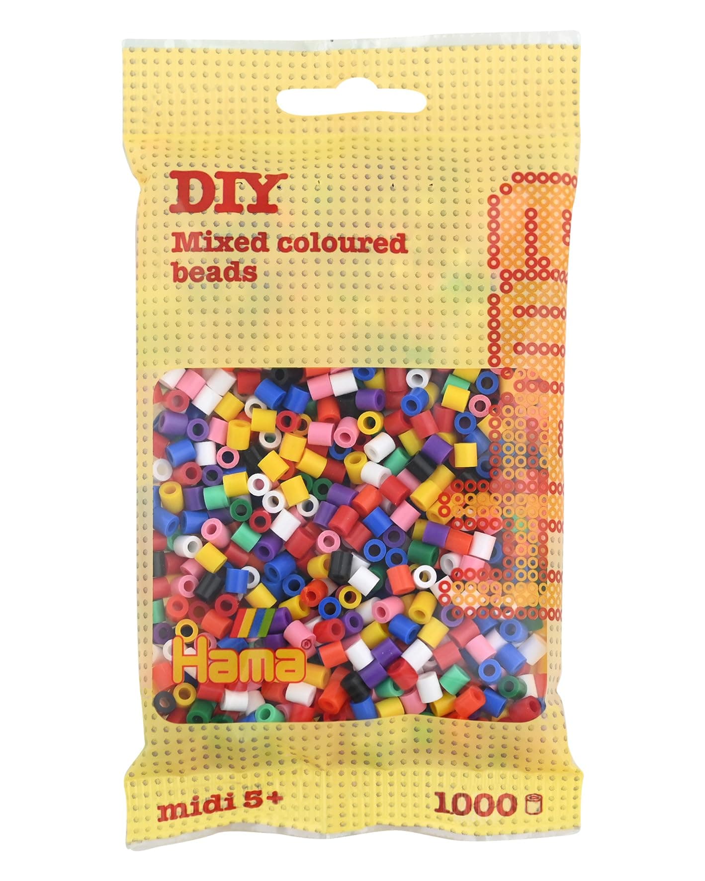 Hama 207-00 Beads - Solid Mix (1000 Midi Beads)