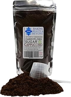 Baking Beauty and Beyond Premium Candy Floss Sugar 100g - Cappuccino Flavour