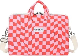 Canvaslove Water Resistant Laptop Shoulder Sleeve Case Bag for MacBook Pro 16 inch and 15.6 inch and 16 inch laptop (Grid)