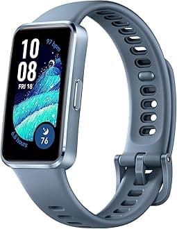 Band 10 Smart Watch, Metallic Design and Comfortable Wearing, Pro-level Sleep Analysis, Emotional Health Aid, 100 Workout Modes, Robust Battery Life, IOS and Android, Blue