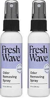 Fresh Wave Lavender Scent Odor Eliminator Spray & Air Freshener, 2 fl. oz. Travel Size (Pack of 2)