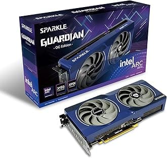 Sparkle Intel Arc B570 Guardian OC Graphics Card, 10GB GDDR6, Torn Cooling 2.0, Axial Fan, Breathing Light, Metal Backplate, SB570G-10GOC