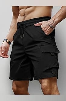 Peppyzone Men's Stylish Latest Cargo Shorts Pant for Men Cotton Casual Shorts for Man
