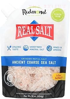 Real Salt- Nature's First Sea Salt- Coarse Salt- Grinder Refill Pouch (1 Pack)