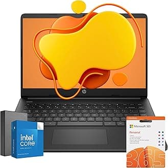 HP 14-Inch Laptop | Thin, Lightweight, & Powerful | 16GB RAM | 512GB External Storage | 64GB Storage Onboard | Free AI Enabled Microsoft 365 | Intel Pentium Core | Windows 11 with Copilot