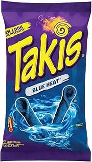 Grupo Bimbo Takis Blue Heat Rolled Tortilla Chips, 260g/9 oz. Bag