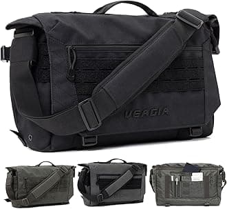 VEAGIA Messenger bag Laptop bag Briefcase Molle system Tactical style Detachable shoulder strap Shoulder Bags