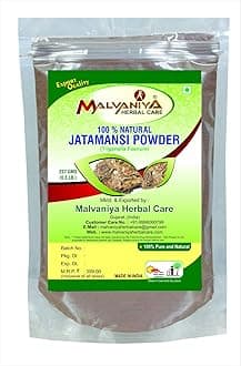 Jatamansi Hair Powder | 100% Natural Herbal for Rejuvenating Hair Roots 227 Grams by Malvaniya Herbal Care