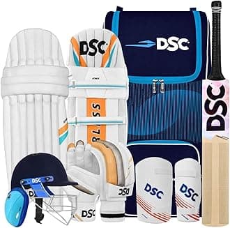 DSC Premium Kashmir Willow Cricket Kit with Helmet