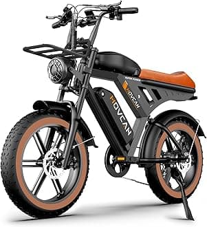 MOVCAN V30MAX/V30 Electric Bike for Adults 1500W/1000W Motor 20" Fat Tire Ebike, 32MPH/28MPH 120/70 Miles,48V 31.2/15.6 AH Dual Battery Hydraulic Disc Brake Electric Motorcycle Bike Full Suspension