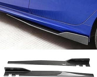 2 Pcs Car Side Skirts for Mercedes Benz CLS Shooting Brake (X218) 2014-2016 2017 2018, Side Skirt Extension Anti Collision Protection, Car Accessories,Bright Carbon Fiber