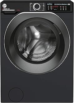 H-WASH 500 12kg Freestanding Washing Machine, 1400 RPM, A Rated, ECO‑Power Inverter Motor, hOn App, 60 Programmes, Care Dose, Power Care System, Black, 60x67x85 cm ‑ HW 412AMBCB/1-80