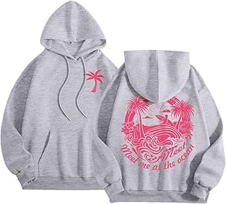Pink Graphic Hoodies for Teen Girls Kids Womens Cute Letter Print Casual Preppy Sweatshirts Oversized Long Sleeve Y2K Streetwear Tops Pullover