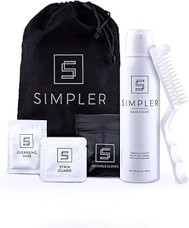 Simpler Hair Color for Men Kit for Full Gray Coverage - Brown Black Hair Dye Foam for Men w/Aloe Vera, Avocado Oil & More - Effortless, 100% Gray Hair Coverage and Beard Dye