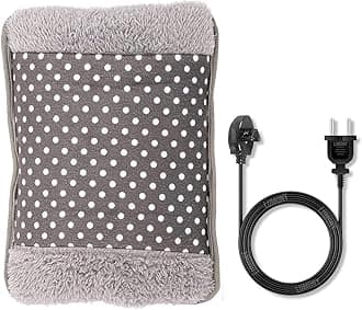 Hot Water Bag LUMONY® Heating Bag Gel hot Water Bag hot bags for pain relief hot water bags electric hot pack heat pad electric for pain relief electric heating pad for back pain Men & Women with Charging Cord-Multicolour (Velvet Bag)