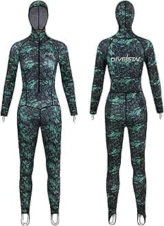 Men Women Full Body Scuba Rash Guard Swimwear Wetsuit,Long Sleeve UV Protection Swimsuit Surfing Swimming Diving Snorkeling Suits for Water Sports