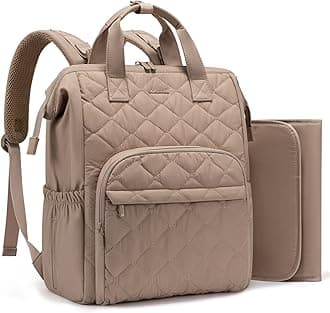 LOVEVOOK Diaper Bag Backpack, Large Baby Bag for Girl Boy with Changing Pad, Diaper Backpack for Mom Dad with Stroller Buckles, KhakiOEKO-TEX STANDARD 100