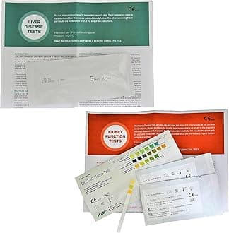15 x Liver Disease Function Tests + 15 x Kidney Function Urine Health Check Tests
