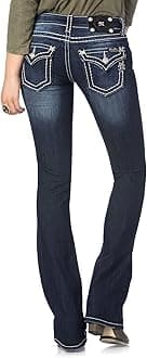 Miss Me Thick Stitch Bootcut Jean