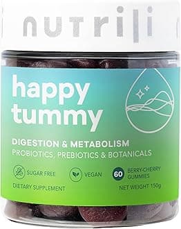 Nutrili Happy Tummy Probiotics Sugar Free Gummies (1 month) | Digestion & Metabolism | Probiotics, Prebiotics, Botanicals & Vitamins
