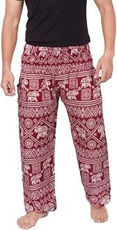 Banjamath® Mens Yoga Harem Lounge Boho Parachute Loose Baggy Pants