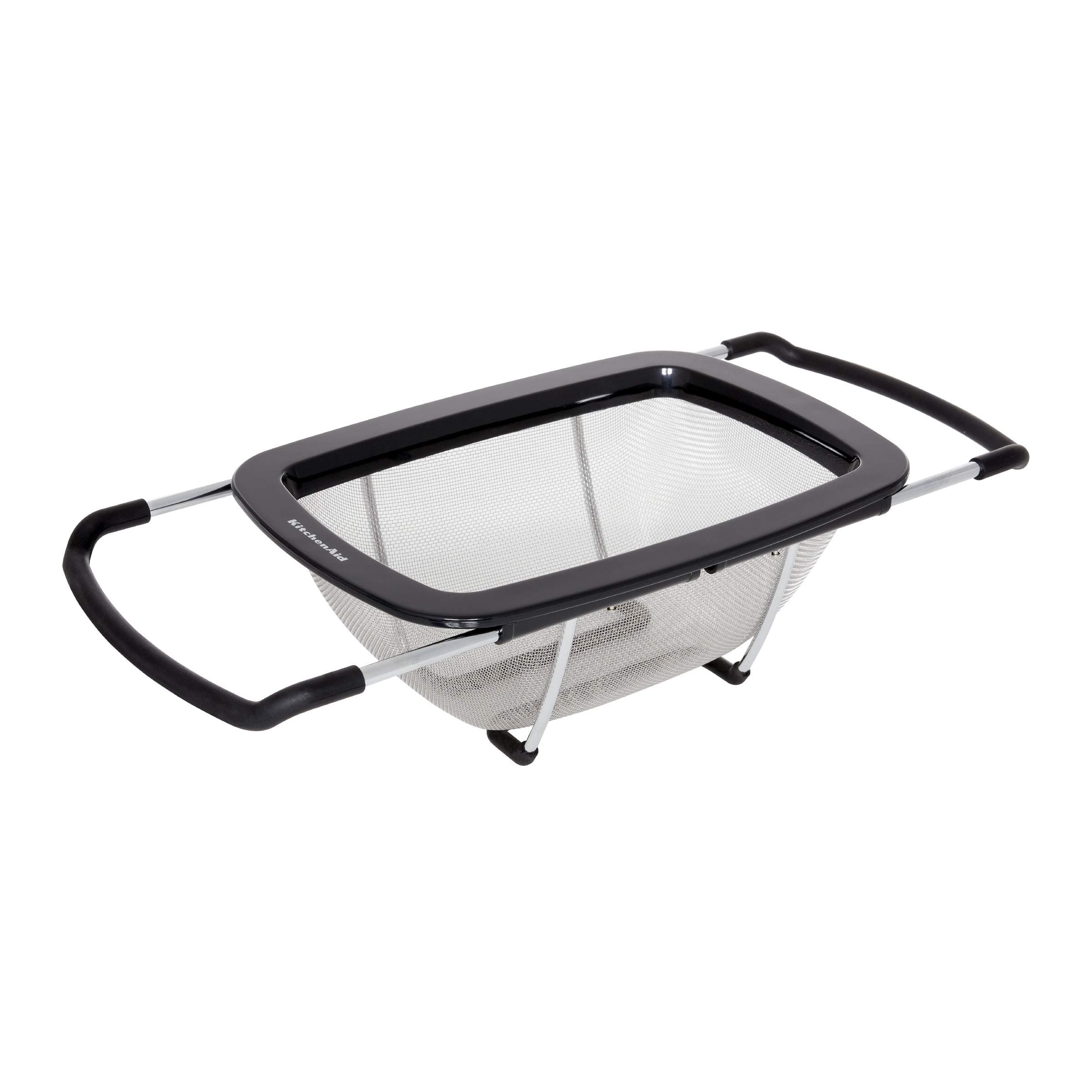 KitchenAid Expandable Stainless Steel Colander, Black