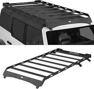 Hooke Road Bronco Roof Rack Aluminum Cross Bars for 2021-2026 Ford Bronco & Raptor 4 Door Hard Top (Exclude Bronco Sport), Full Length Cargo Carrier Basket Rack