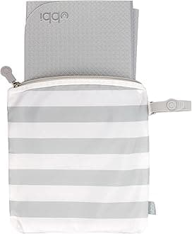 on-the-go changing mat and bag, gray