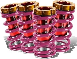 COIL-HC88-T11-PP DNA Motoring COILHC88T11PP Coilover Sleeve Kit [For 88-01 Honda Civic Del Sol CRX Acura Integra] Purple