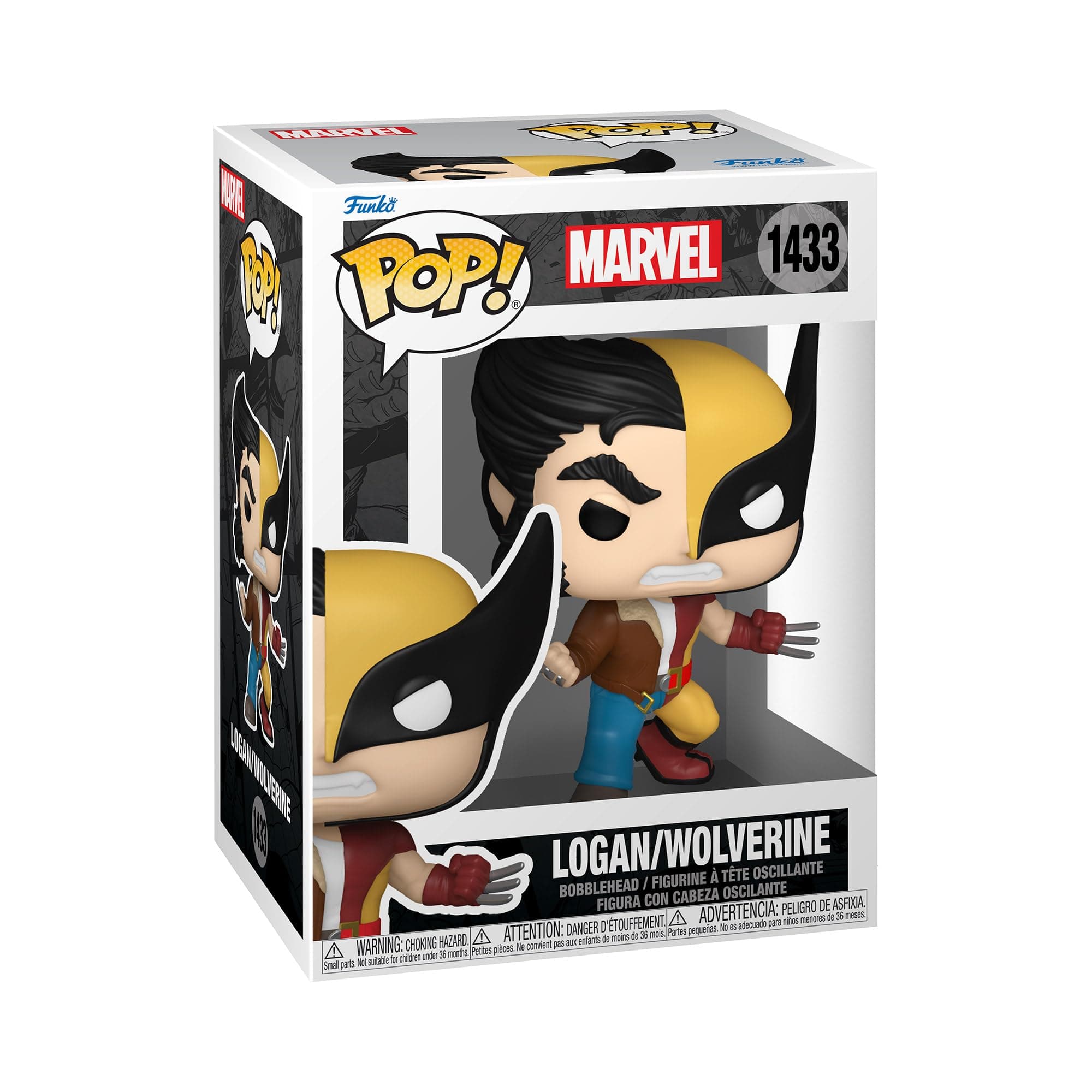 POP Marvel: Split - Wolverine/Logan - Marvel Comics - Collectable Vinyl Figure - Gift Idea - Official Merchandise - for Kids & Adults - Comic Books Fans - Model Figure for Collectors