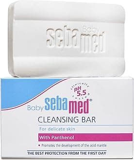 SEBAMED Baby Ultra Mild Cleansing Bar - Hypoallergenic Non-irritating Cleanser with Vitamins and Amino Acids 3.5 Ounces (100g)