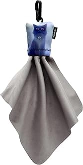 SPUDZ Classic Microfiber Lens Cleaner – Clip-On Pouch, Washable – for Binoculars, Scopes, Glasses, Screens | Cat, 6 x 6 Inch