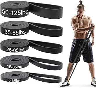 Pull Up Bands, Resistance Bands, Pull Up Assistance Bands Set for Men & Women, Exercise Workout Bands for Working Out, Body Stretching, Physical Therapy, Muscle Training