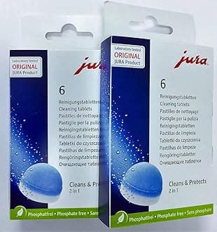 Jura Cleaning Tablets For All Capresso Espresso Machine and Automatic Coffee Centers, 12-Count
