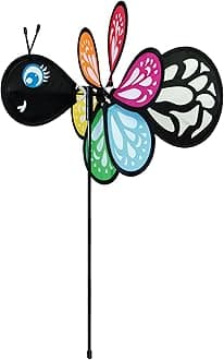 in the Breeze 2800 — Butterfly Ground Spinner — Small Wind Spinner for Gardens, Planters, Flower Pots, Yards
