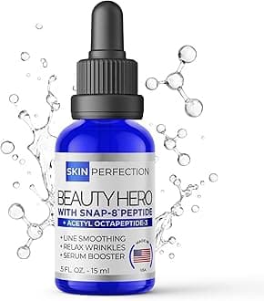 Snap 8 Peptide Serum Anti-Aging Serum Booster Expression Line Wrinkles DIY Peptide Mix in any Facial Cream Crow's Feet Under-eye Wrinkle .5 oz