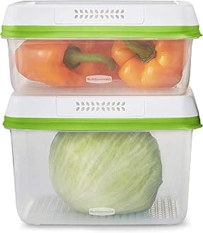 FreshWorks Saver, Large Produce Storage Containers, 4-Piece Set