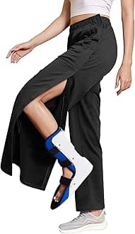 Tear Away Pants for Women Side Full Open Sweatpants Loose Fit Casual Post Surgery Adaptive Clothing with Pockets