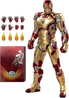 OVONNI Ironman MK42 Action Figure,Exquisite Painting All Joints Movable 7 Inch Collectible Toy