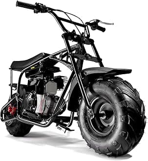 Oryxearth 105CC 4-Stroke Mini Dirt Bike for Kids, Gas Powered Off Road Mini Bike, Pit Bike with Automatic Transmission and Pull Start, Best Gift for Kids, Black