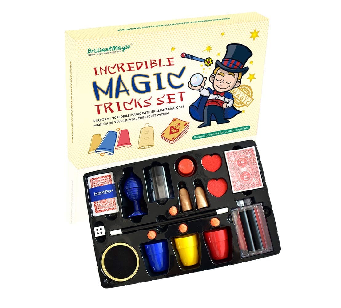 Incredible Magic Tricks Set Box Includes Selected 15 Great Magic Props Collection for Children