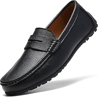 Men's Leather Casual Slip on Loafers Driving Walking Shoes