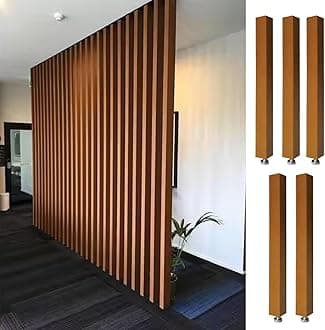 Room Divider Modern DIY Room Divider for Privacy Screen/Doorway/Studio Apartment, Square Wall Partition Floor to Ceiling Design, Easy to Install & Remove (Color : 5pcs Height, Size : 230cm/90.6in/