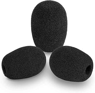 A40 TR Pop Filter Replacement for Astro A30 A40 A50 A40TR, A50 X Gaming Headset Microphone Foam Windscreen Mic Cover, 3-Pack