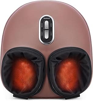 Nekteck Shiatsu Foot Massager Machine with Heat, 2026 Upgraded Air Compression Deep Kneading Therapy Feet Massager, Improve Blood Circulation and Foot Wellness, Massage Tools FSA Eligible HSA Eligible